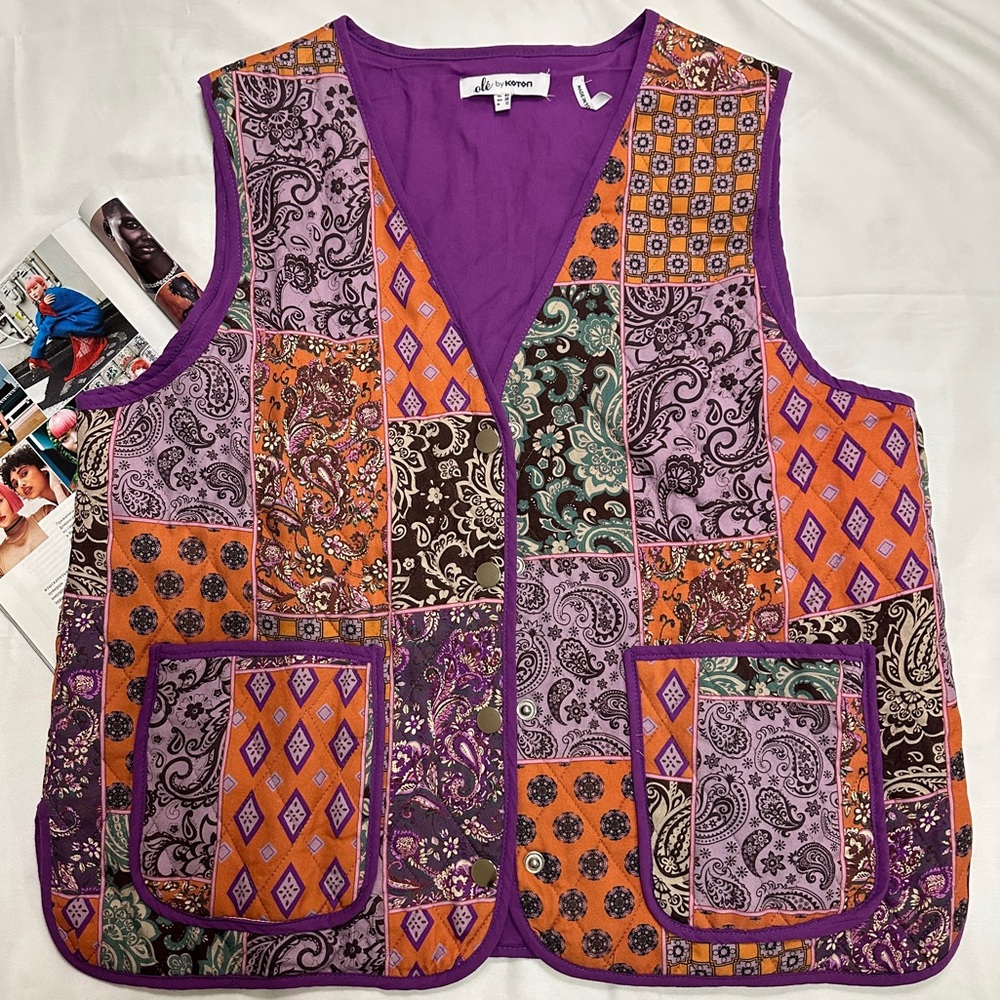 Colorful Patchwork Vest